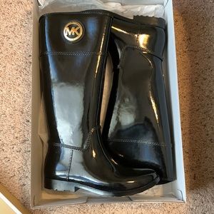 Black MK Rain Boots